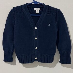 Ralph Lauren Dark Blue Kids Cardigan boys